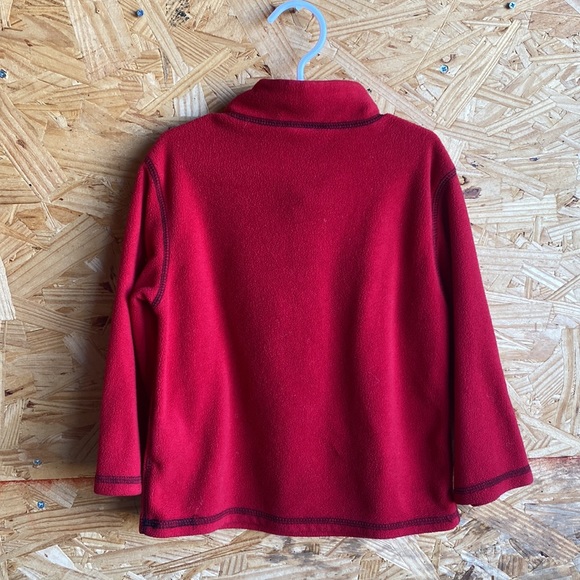 Red Half Zip Sweater - Picture 2 of 3